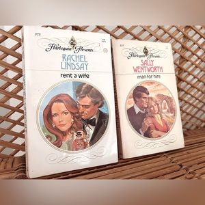 Rent a Wife and Man for Hire Harlequin Romance Bundle